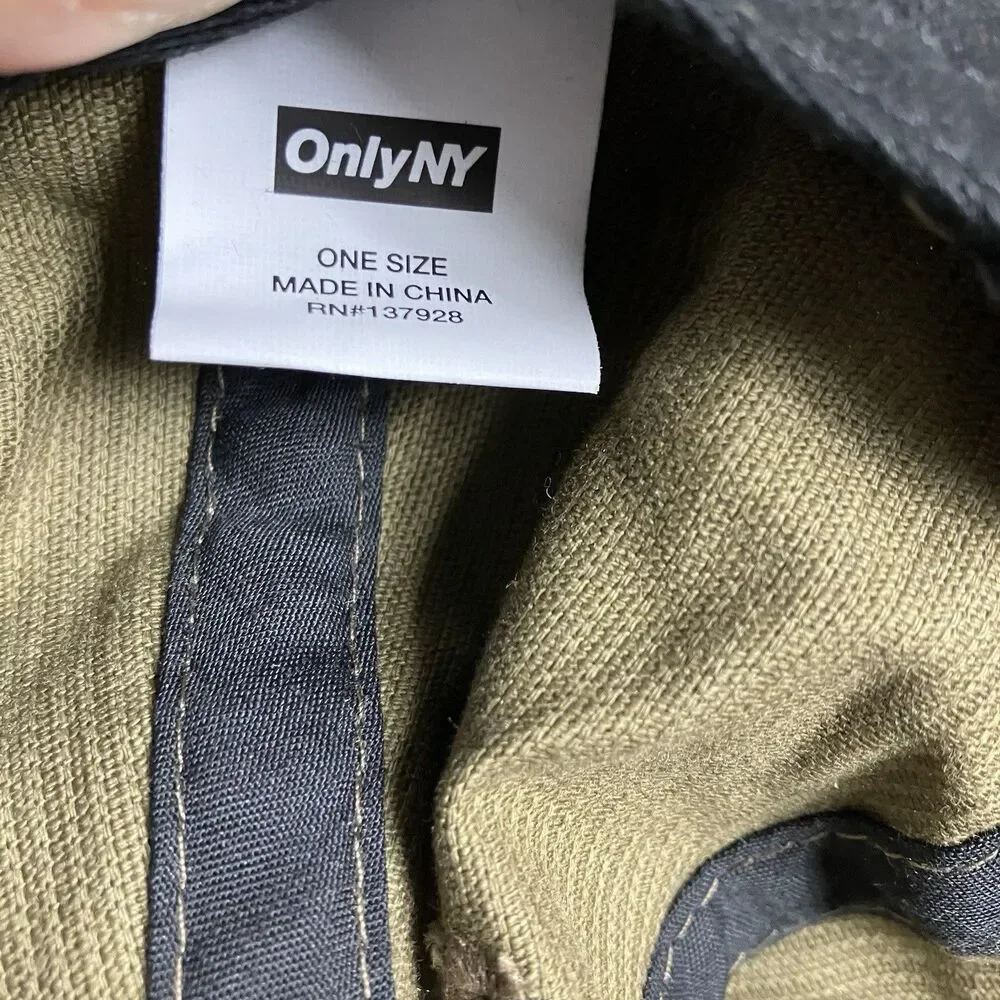Only NY Corduroy Snapback Hat Olive Rainbow Patch Strapback Cap Skate Streetwear